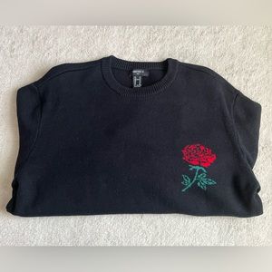F21 Men's Sweater with Rose